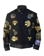 Black OVO NBA Varsity Jacket