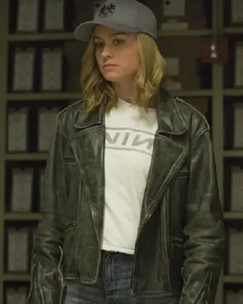 Brie Larson Captain Marvel Leather Jacket