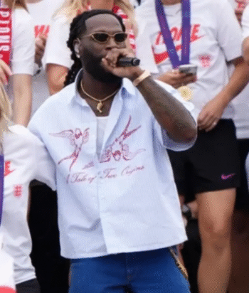 Burna-Boy-UEFA-Womens-EURO-2025-Victory-Parade-Celebration-Graphics-White-Shirt