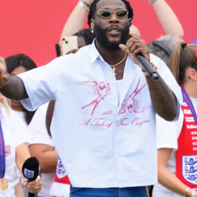 Burna-Boy-UEFA-Womens-EURO-2025-Victory-Parade-White-Shirt