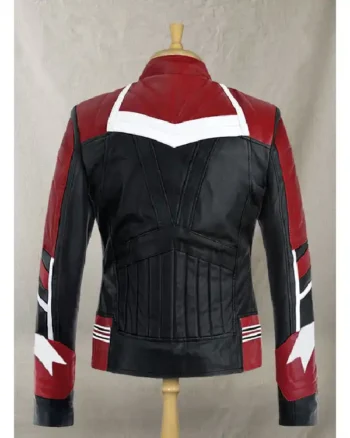 Buy Captain Marvel Leather Red & Black Jacket Sale