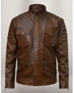 Buy Frank Grillo Boss Level Leather Jacket Sale Frand