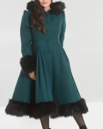 Buy Hell Bunny Elvira Coat green