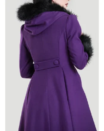 Buy Hell Bunny Elvira Coat purples sale