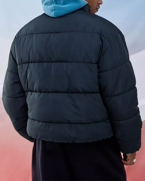 Buy-Iets-Frans.-Recycled-Black-Water-resistant-Puffer-Jacket