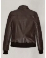 Buy Kendall Jenner Dark Brown Leather Jacket #1 Sale