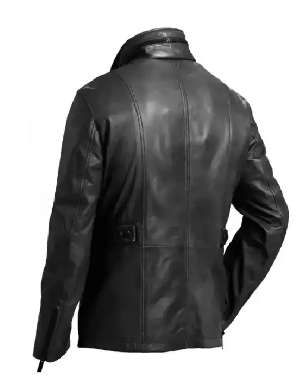 Buy Men’s Field Black Real Lambskin Leather Coat Jacket Fast Sale