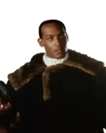 Buy Selena Gomez Black & White Leather Coat – Bold Monochrome