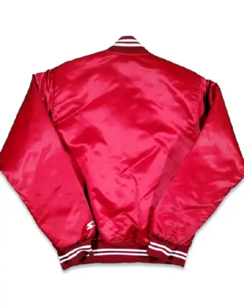 Buy Starter Red Oklahoma Sooners 80s Full-Snap Satin Jacket Sale