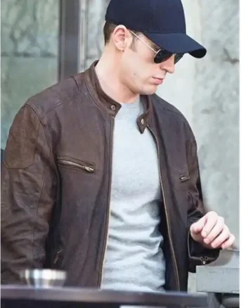 Captain America Civil War Chris Evans Leather Jacket