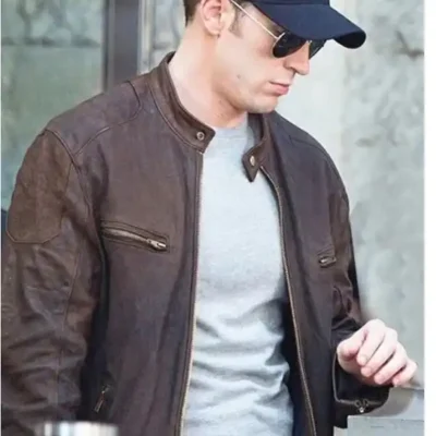 Captain America Civil War Chris Evans Leather Jacket
