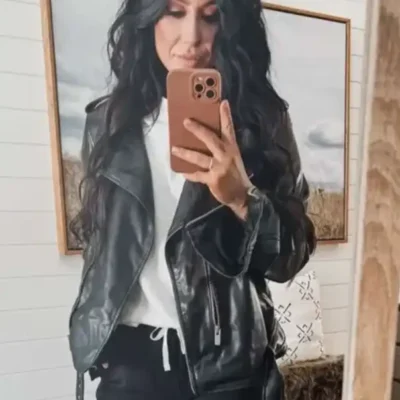 Chelsea DeBoer Down Home Fab S03 Biker Leather Jacket