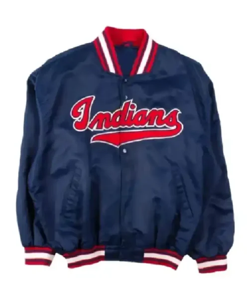 Cleveland Indians Navy Blue Bomber Jacket