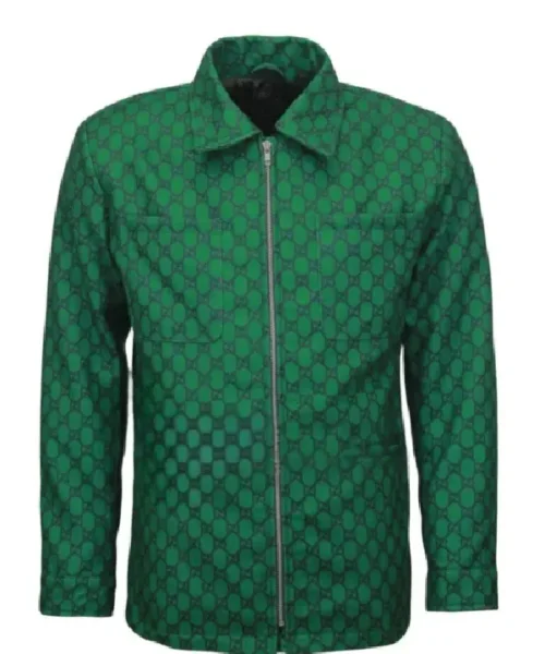 Cristiano Ronaldo Green Boxing Match Wool Jacket
