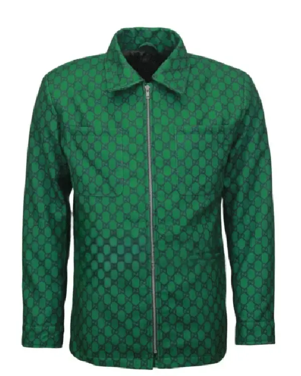 Cristiano Ronaldo Green Boxing Match Wool Jacket