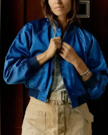 Alice Wetterlund Resident Alien S04 Blue Bomber Jacket