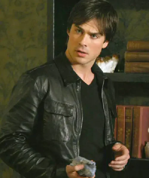 Damon Salvatore Leather Jacket