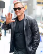 Daniel Craig Leather Blazer