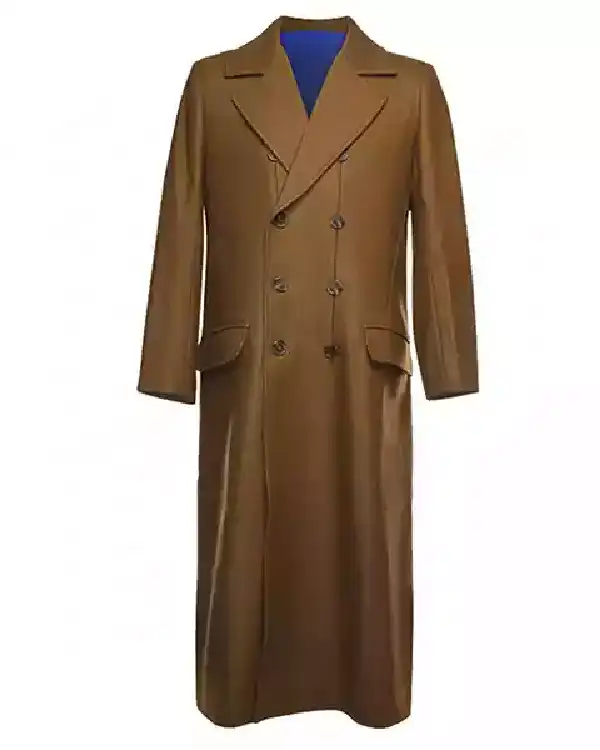 David Tennant Doctor Who 10th Doctor Brown Trench Long Coat