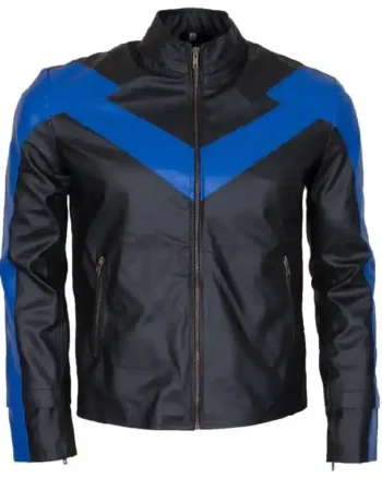 Dick Grayson Night THE WING Leather Jacket Online Sale