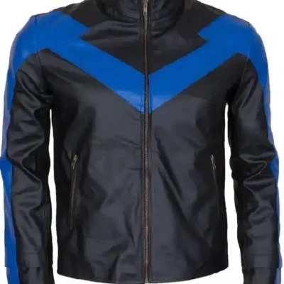 Dick Grayson Night THE WING Leather Jacket Online Sale