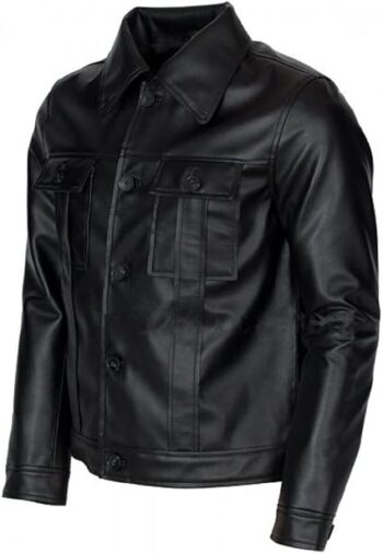Men Vintage Leather Jacket - Image 2