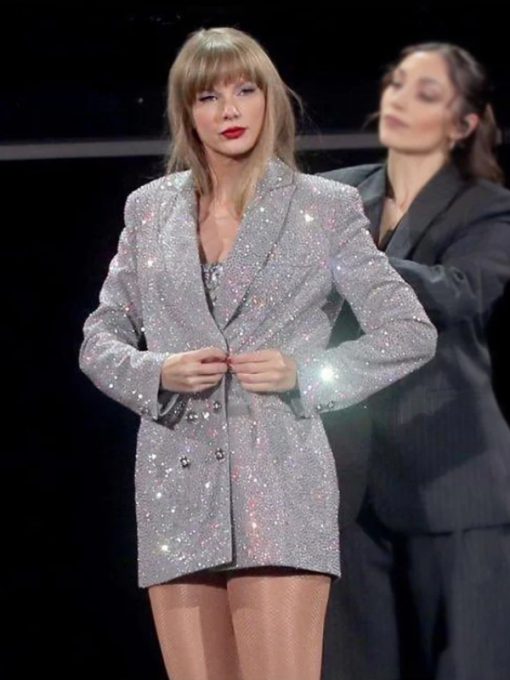 Eras-Tour-Taylor-Swift-Silver-Sequin-Blazer-