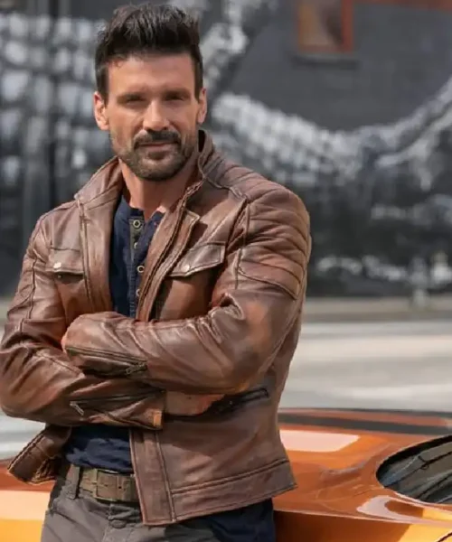 Frank Grillo Boss Level Leather Jacket