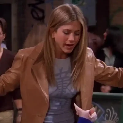 Jennifer Aniston Friends Season 5 Leather Blazer