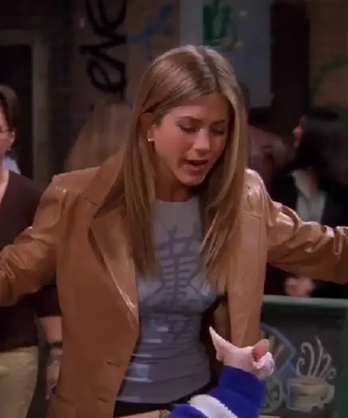 Jennifer Aniston Friends Season 5 Leather Blazer
