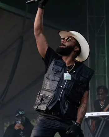 Jpegmafia-Lollapalooza-At-Grant-Park-Chicago-Illinois-Leather-Vest