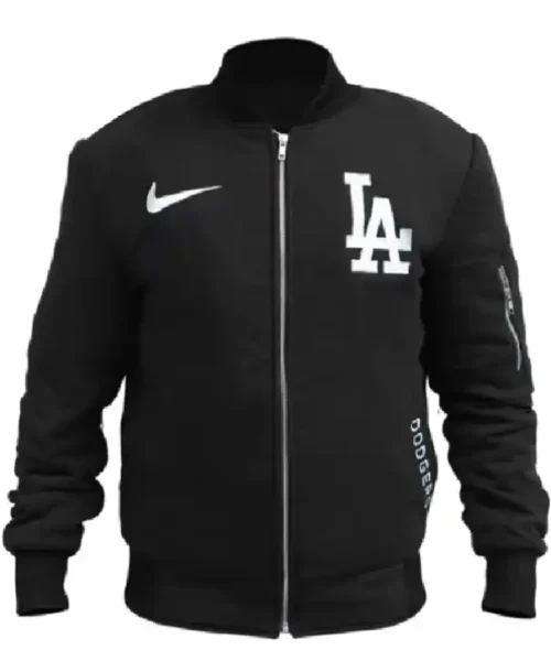 LA Dodgers Black Bomber Jacket