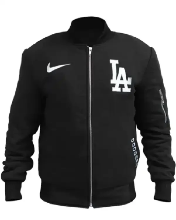 LA Dodgers Black Bomber Jacket