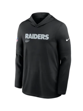 Las-Vegas-Raiders-Nike-Sideline-Performance-Long-Sleeve-Hoodie-T-Shirt-Black