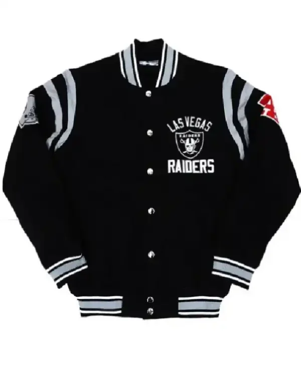 Las Vegas Raiders Tailback Black Varsity Jacket