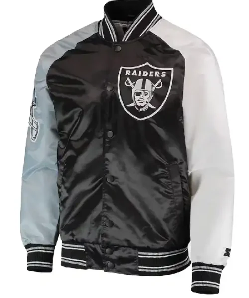 Las Vegas Raiders The Reliever Satin Jacket
