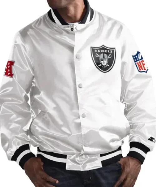 Mark Davis Las Vegas Raiders White Jacket