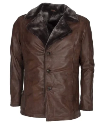 Mens-Italian-Design-Vintage-Brown-Leather-Coat