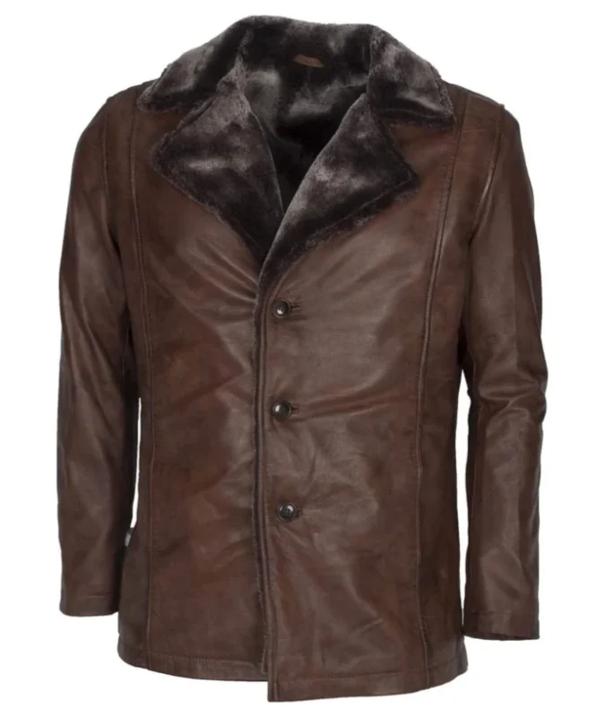 Mens-Italian-Design-Vintage-Brown-Leather-Coat