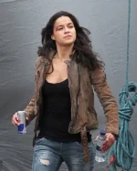 Michelle Rodriguez Furious 7 Leather Jacket
