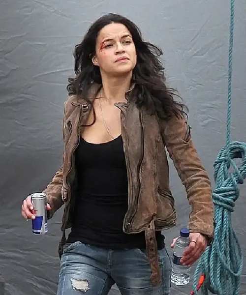 Michelle Rodriguez Furious 7 Leather Jacket