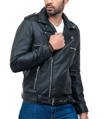 Negan Real Cowhide Motorcycle Leather Jacket