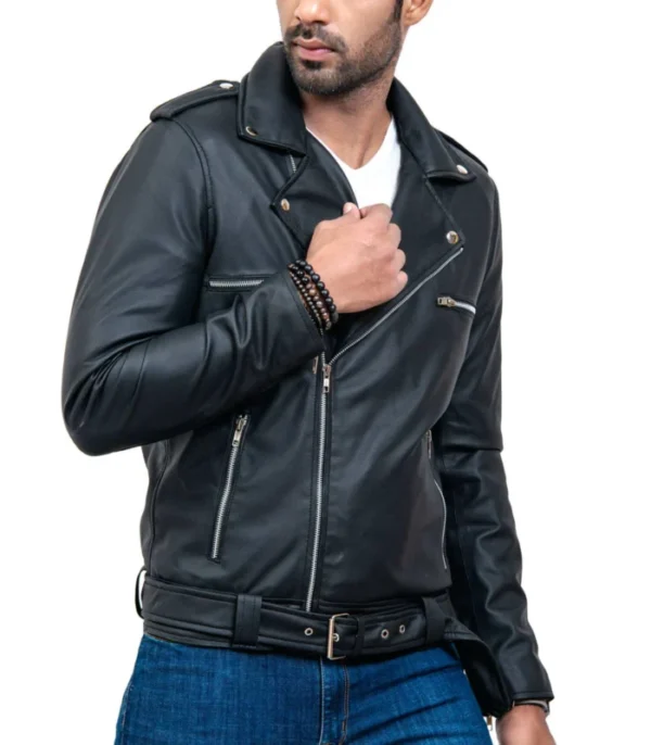 Negan Real Cowhide Motorcycle Leather Jacket