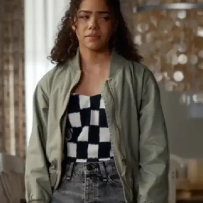 Order Ginny Miller TV Series Ginny and Georgia 2025 Antonia Gentry Green Bomber Jacket Sale