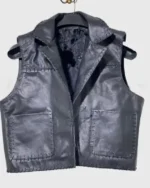 Order James Drury TV Series The Virginian Cowboy Black Leather Vest Sale