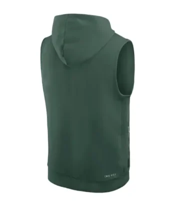 Order Matt LaFleur Green Bay Packers Nike Sideline Standard Issue Dri-FIT Sleeveless Hoodie – Green Sale