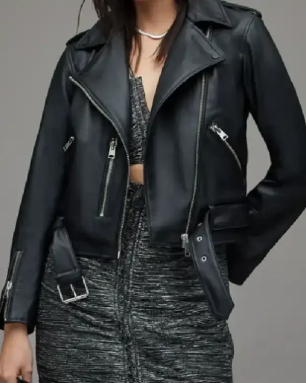 Order TV Series Down Home Fab 2025 Chelsea DeBoer Black Biker Leather Jacket