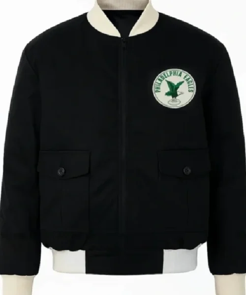 Philadelphia Eagles Black Cotton Twill Jacket