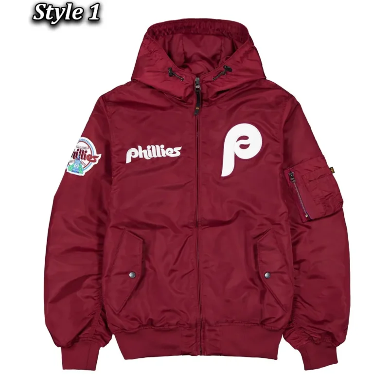 Philadelphia Phillies Historic L-2B Hooded Bomber Jacket