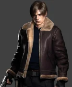 Resident-Evil-4-Remake-Leon-Kennedy-Bomber-Leather-Jacket-